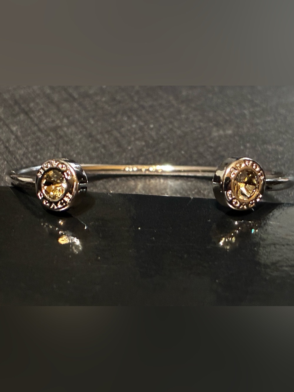 Coach Silver Bracelet with Cz stones